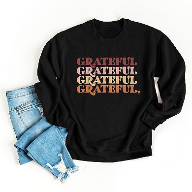 Grateful Stacked - Women's Graphic Sweatshirt