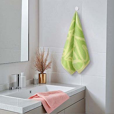 Heart Love Pattern Hand Towels Pure Cotton Bathroom Soft Towel 13x29 Inch 2 Pack