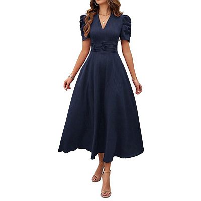 chinese dress ladies Women's Long Sleeve Maxi Shirt Dress Lapel Neck Solid Simple Casual Loose  Dresses Flowy Beach Dress with Drawstring Black at Amazon Women's Clothing  store main image 1
