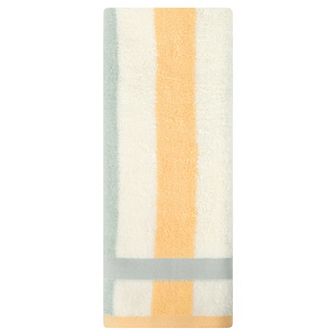 1 pc Hand Towels Striped Cotton Absorbent Soft Decorative Towel for Bathroom 13"x29"