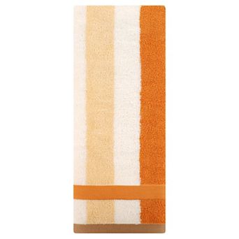 1 pc Hand Towels Striped Cotton Absorbent Soft Decorative Towel for Bathroom 13"x29"