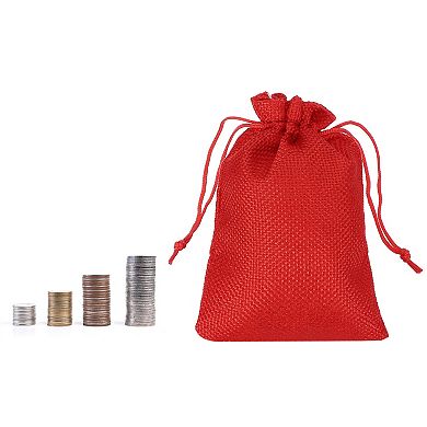 6"x4" Money Sacks Bag, 6pcs Deposit Change Transit Bags