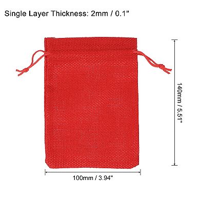 6"x4" Money Sacks Bag, 6pcs Deposit Change Transit Bags