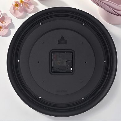 Wall Clock, Silent Non Ticking Battery Operated Roman Digital Clocks for Office, Home, Bathroom, 12"
