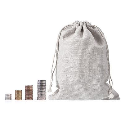 9"x7" Money Sacks Bag, 6pcs Deposit Change Transit Bags