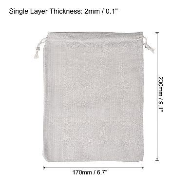 9"x7" Money Sacks Bag, 6pcs Deposit Change Transit Bags