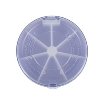 Lightweight 7 Grids Flip Up Circular Pill Case for Travel 1 pc