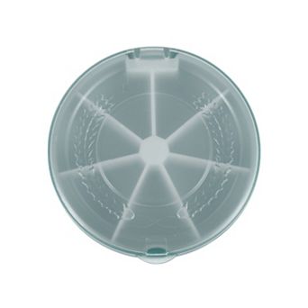 Lightweight 7 Grids Flip Up Circular Pill Case for Travel 1 pc