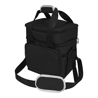 Insulated Lunch Bag, Leakproof Lunch Box, Freezable Cooler Bag with Shoulder Strap 10.2*8.7*10.2in