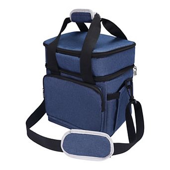 Insulated Lunch Bag, Leakproof Lunch Box, Freezable Cooler Bag with Shoulder Strap 10.2*8.7*10.2in