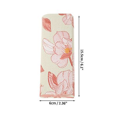 Eyeglasses Case Embroidery Eyeglasses Storage 6.1"x2.36"x1.18" 1 Pc