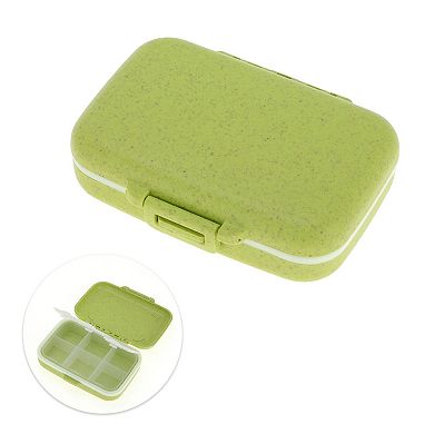 6 Grids Single Layer Pill Box for Travel 1Pc