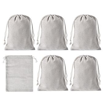 7"x5" Money Sacks Bag, 6 pc Deposit Change Transit Bags