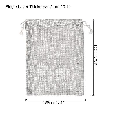 7"x5" Money Sacks Bag, 6pcs Deposit Change Transit Bags