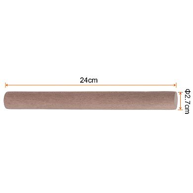 Rolling Pin 9.4" x 1.1" Cylindrical Smooth Non-Stick Ebony Wood Kitchen Roller Rolling Pins