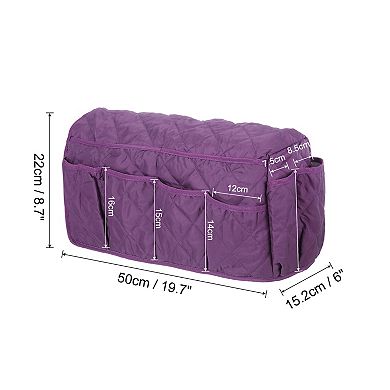 Sofa Armrest Organizer Non-Slip Armchair Caddy Waterproof Couch Holder Organizers with 14 Pockets