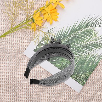 Women's Rhinestone Wide-side Headband 5.91"x4.33" 1 Pc