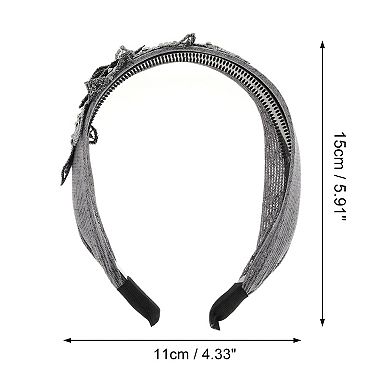 Women's Rhinestone Wide-side Headband 5.91"x4.33" 1 Pc