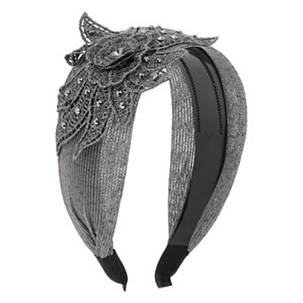 Women's Rhinestone Wide-side Headband 5.91"x4.33" 1 pc