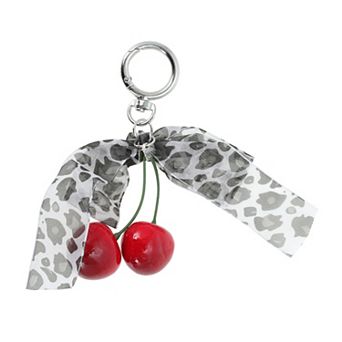 Fashionable Leopard Print Bow Handbag Charm 1 pc