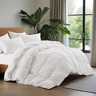Unikome 233TC 100% Cotton Shell Medium Weight Goose Feather Fiber Comforter