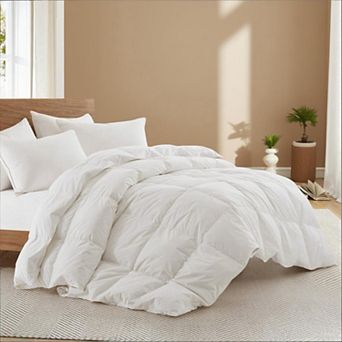 Unikome 233TC 100% Cotton Shell Medium Weight Goose Feather Fiber Comforter