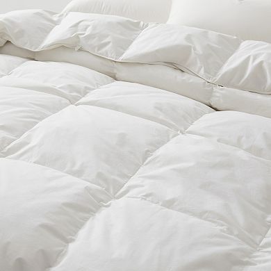 Unikome 233TC 100% Cotton Shell Medium Weight Goose Feather Fiber Comforter
