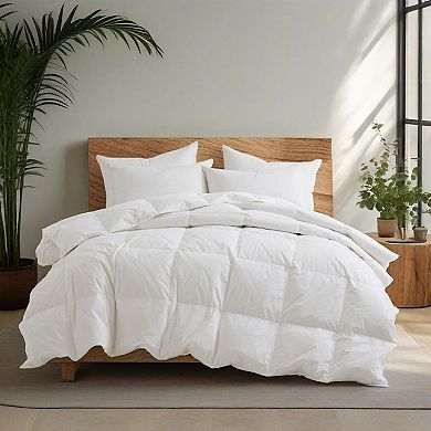Unikome 233TC 100% Cotton Shell Medium Weight Goose Feather Fiber Comforter