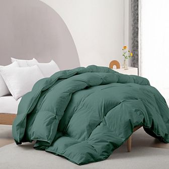 Unikome All Season Goose Down Bed Comforter - Breathable Cotton Comforter