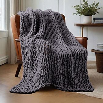 Unikome Ultra-Soft Knit Throw Blanket 50" x 60"