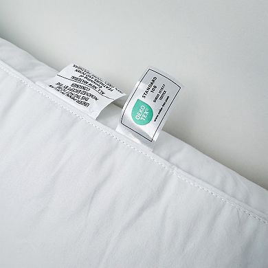 Unikome 2-Pack Goose Feather & Down Pillows 100% Cotton Cover, Soft & Supportive