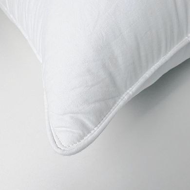 Unikome 2-Pack Goose Feather & Down Pillows 100% Cotton Cover, Soft & Supportive