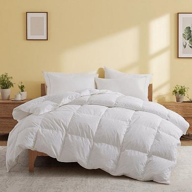 Unikome All-Season Goose Feather Comforter 300TC Cotton Shell Breathable Duvet Insert