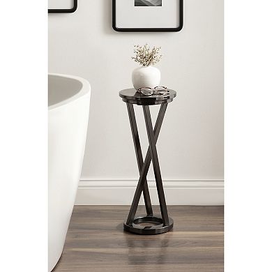 Aja Modern Metal Drink Table
