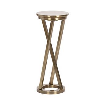 Aja Modern Metal Drink Table