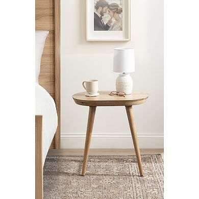 Conan Oval Wood Side Table