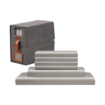 Modern Threads Satin Sheet Set with Organizer Storage Box