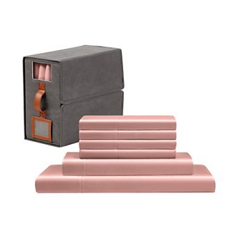 Modern Threads Satin Sheet Set with Organizer Storage Box