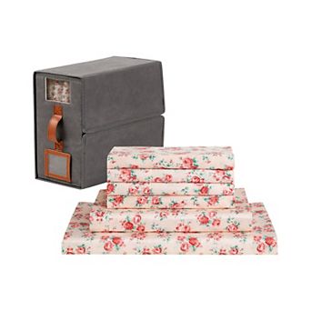 Modern Threads Satin Sheet Set with Organizer Storage Box