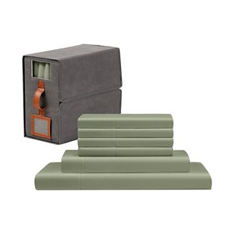 Modern Threads Satin Sheet Set with Organizer Storage Box