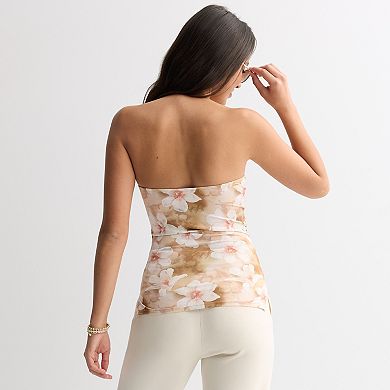 Juniors' madden girl Side Ruched Tube Top