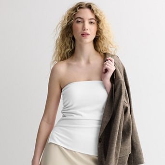 Juniors' madden girl Side Ruched Tube Top