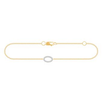 Brilliant Love 14k Gold Over Sterling Silver Lab Grown Diamond Accent Bracelet