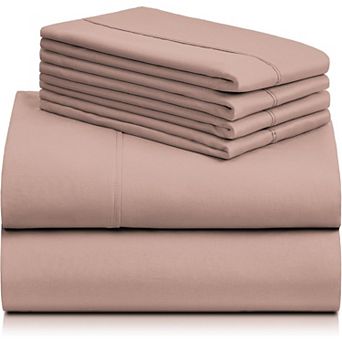 LuxClub Wrinkle Free Sheet Set with Pillowcases