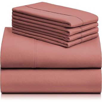 LuxClub Wrinkle Free Sheet Set with Pillowcases