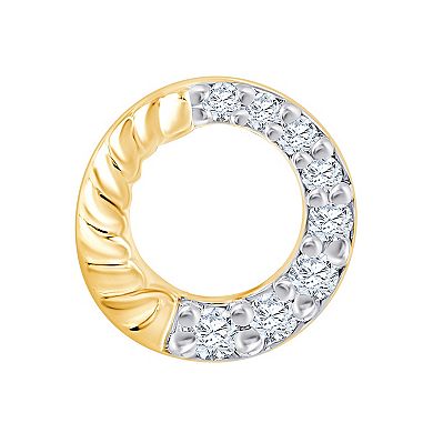 Brilliant Love 14k Gold Over Sterling Silver 1/8 Carat T.W. Lab Grown Diamond Stud Earrings