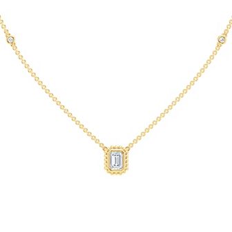 Brilliant Love 14k Gold Over Sterling Silver 1/3 Carat T.W. Lab Grown Diamond Pendant Necklace