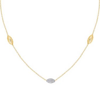 Brilliant Love 14k Gold Over Sterling Silver 1/2 Carat T.W. Lab Grown Diamond Necklace