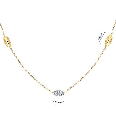 Brilliant Love 14k Gold Over Sterling Silver 1/2 Carat T.W. Lab Grown Diamond Necklace