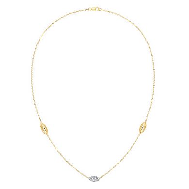 Brilliant Love 14k Gold Over Sterling Silver 1/2 Carat T.W. Lab Grown Diamond Necklace